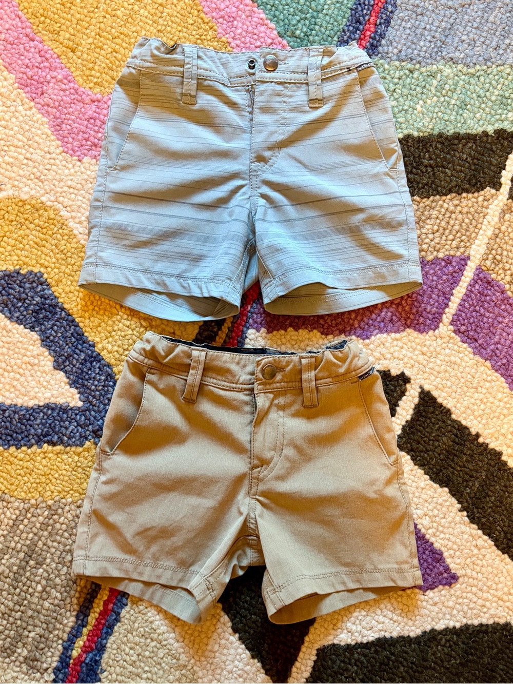 (2) Pairs of Volcom Quick Dry Shorts - 2T